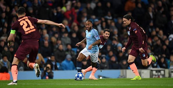 Sterling used his pace to good effect, stretching Hoffenheim's backline throughout